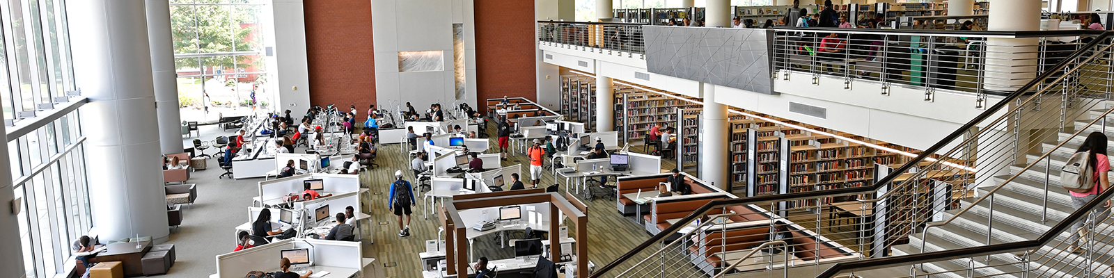 Students Learning at the Kaufman Library